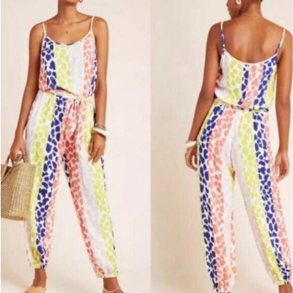Anthropologie Multicolor Striped Jumpsuit